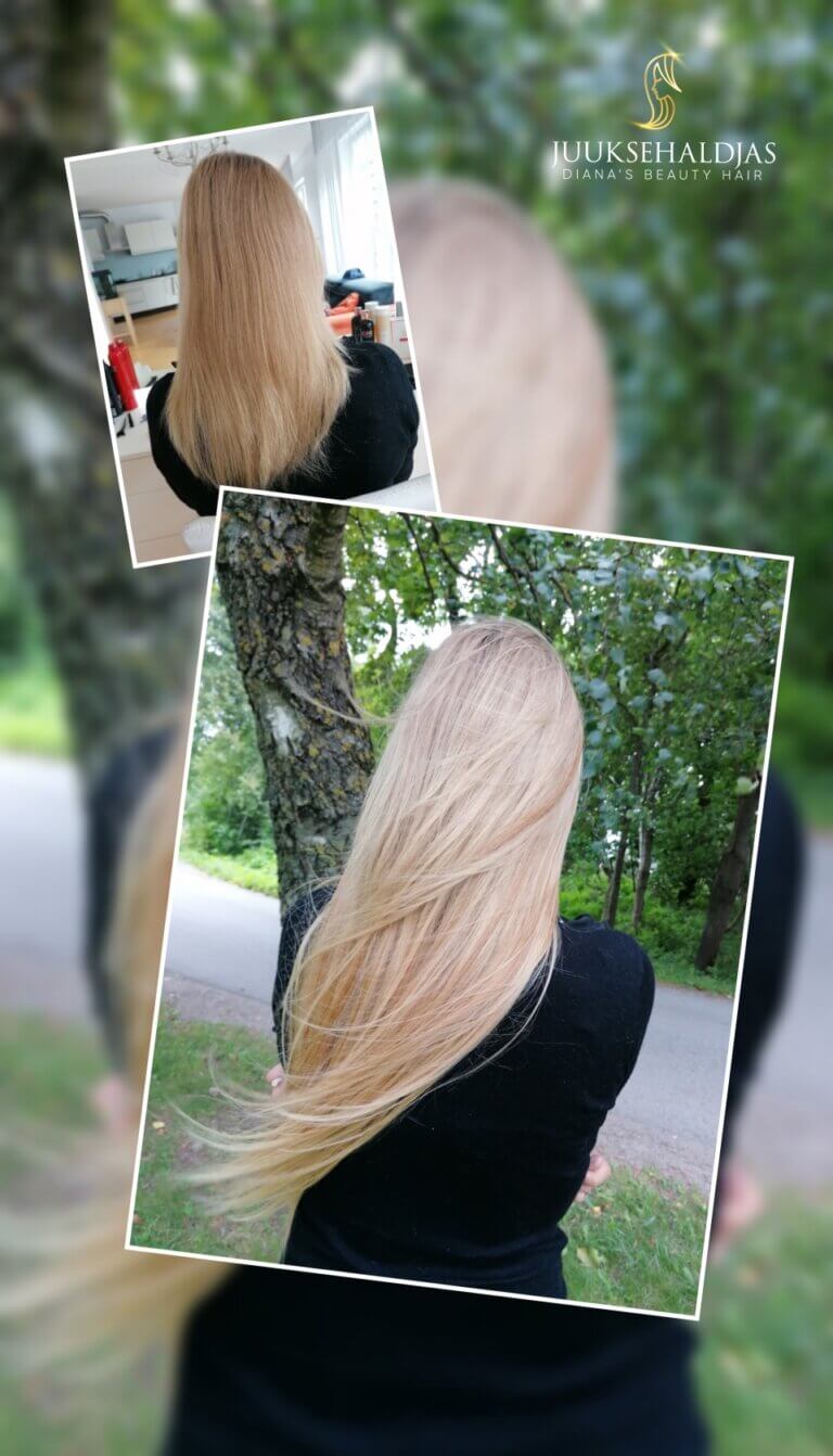 Keratiin juuksepikendused 140 salku 55cm